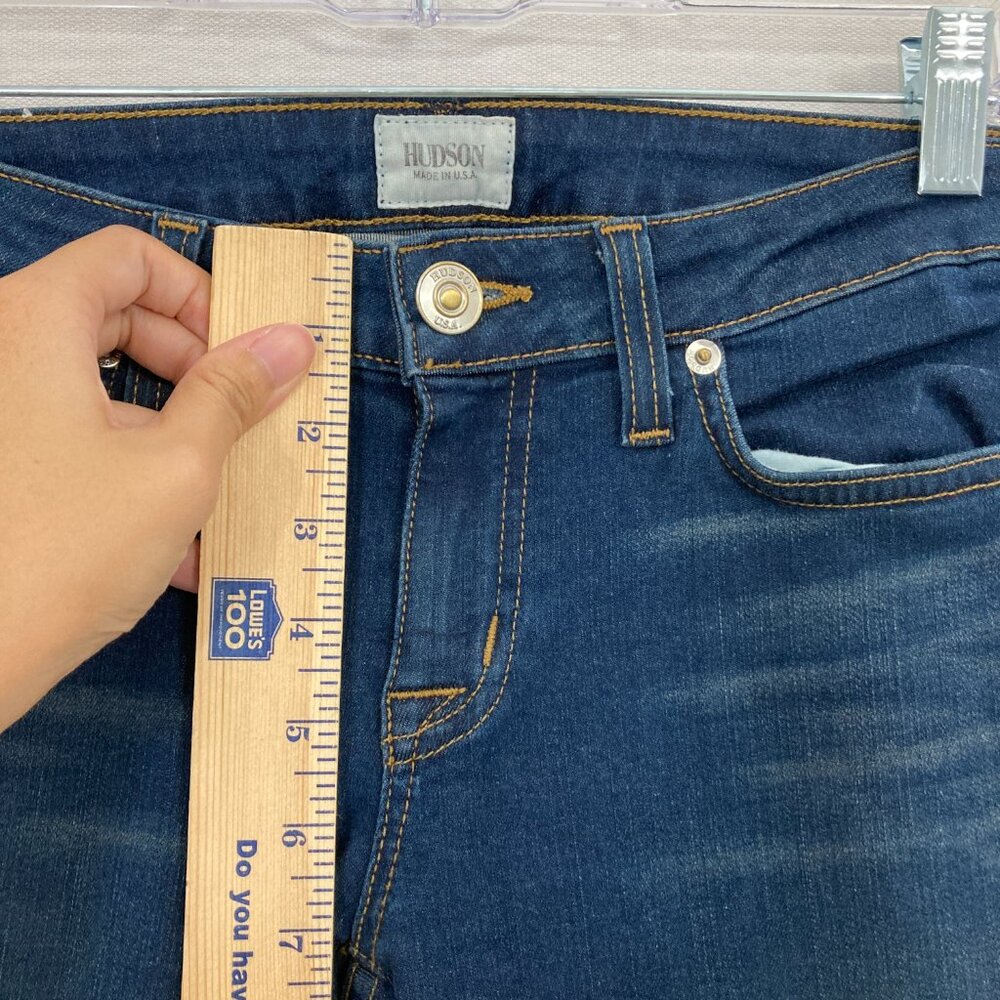 Hudson Medium Wash Stretch Ferris Flap Flare Jeans size 25 - Picture 8 of 12